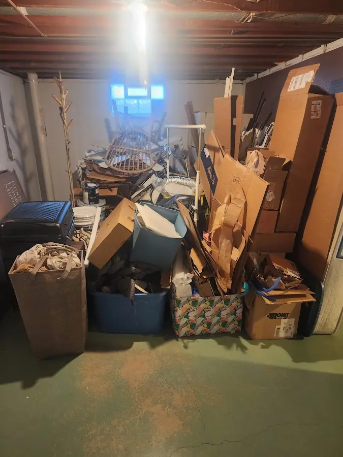 Roll-off dumpster container at job site for Roll Off Dumpster Rental in Glassboro